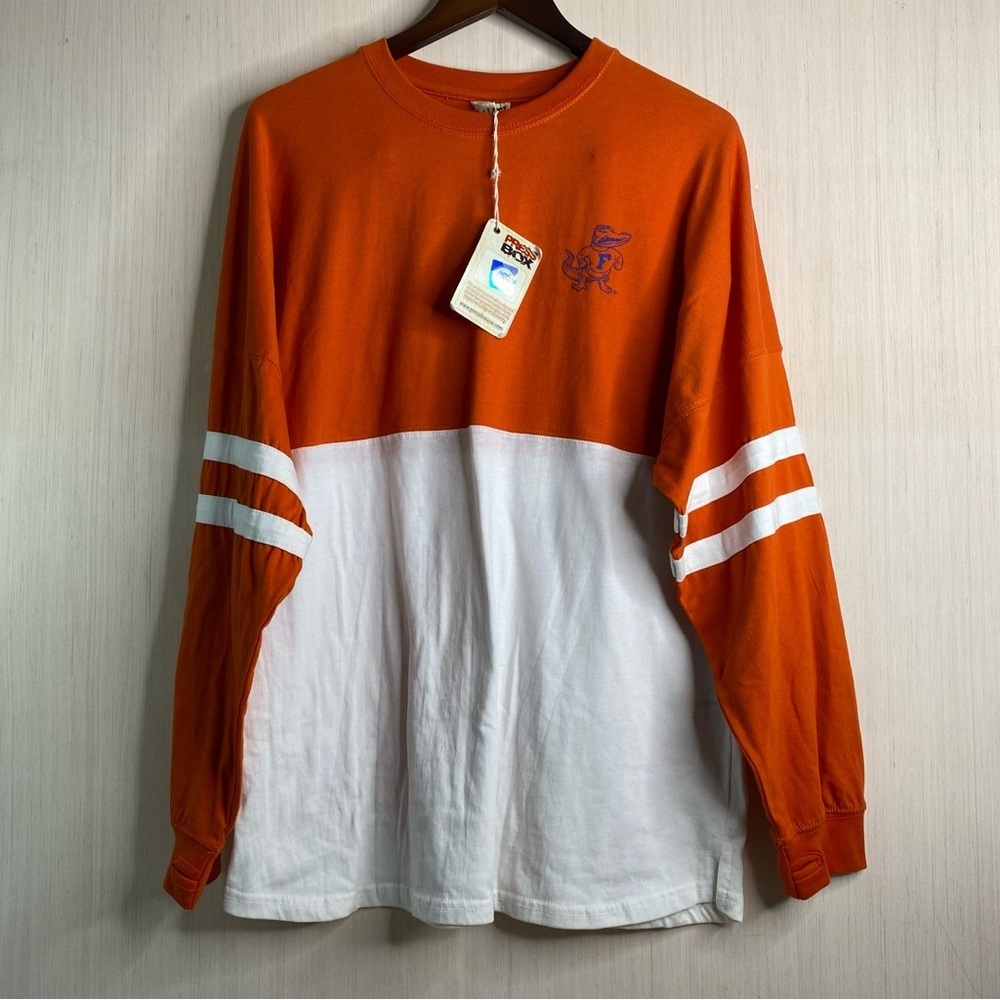 NWT Pressbox Women’s Florida Gators Long-Sleeve Colorblock Spirit Jersey Large